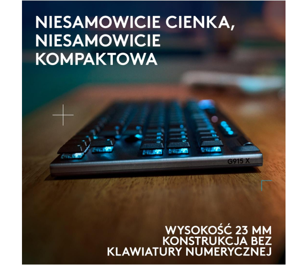 LOGITECH G915 X TKL Lightspeed Tactile czarny 920-012721 - 1276179 - zdjęcie 8